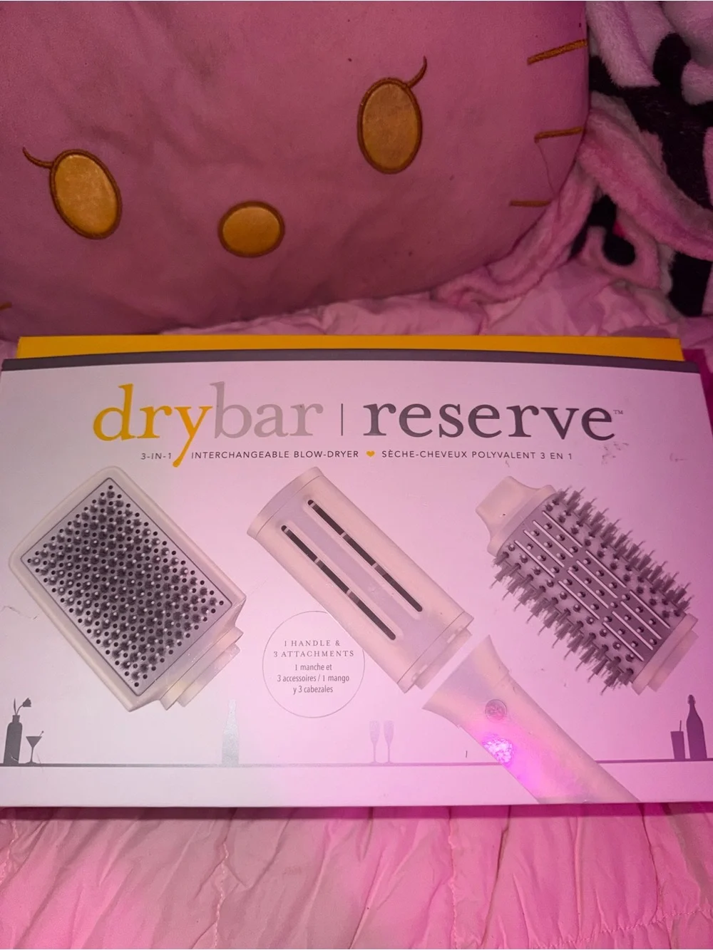 Drybar Cream 3‑Attachment Heated Styling Brush for Men